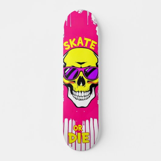 Skate or Die Nº7 - Skateboard Deck - Punk Grunge スケートボード (正面)