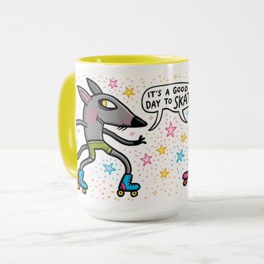 Skate rat mugg, it’s a good day to skate マグカップ (正面左)