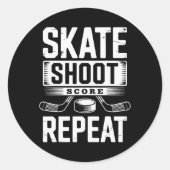 Skate Shoot Score Repeat (2) ラウンドシール (正面)