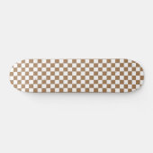 Skate-skateboards Checker Pattern-black and white スケートボード (横)