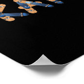 Skate Skateboards Lettering Longsboards Skateboard ポスター (角)