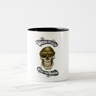 Skate to live- Tasse ツートーンマグカップ
