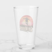 Skate warrior - rétro sunset vintage タンブラーグラス (裏面)