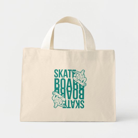 skateboard  ミニトートバッグ (正面)