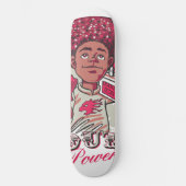 Skateboard 8 1/2" – YOUTH Power Afro & Boombox スケートボード (正面)