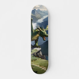 Skateboard Agresivo dragón en un acantilado スケートボード