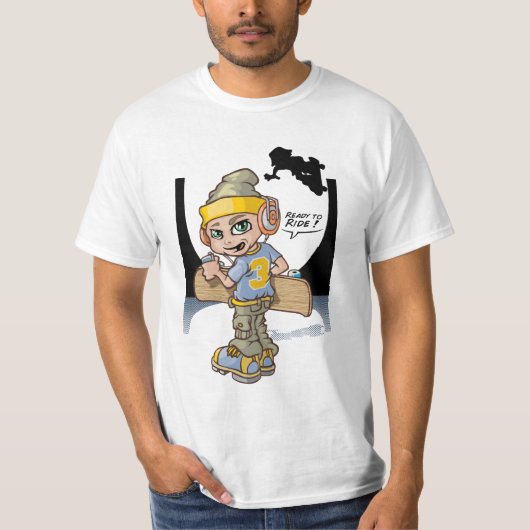 Skateboard and music tシャツ (正面)
