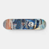 Skateboard Barco pirata con luna llena スケートボード (横)
