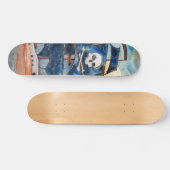 Skateboard Barco pirata con luna llena スケートボード (横)