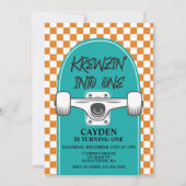 Skateboard Birthday 招待状 (正面)