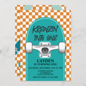 Skateboard Birthday 招待状 (正面/裏面)