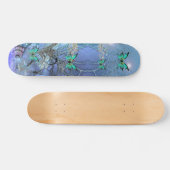 Skateboard Butterfly Blue スケートボード (横)