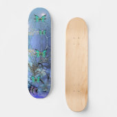 Skateboard Butterfly Blue スケートボード (正面)