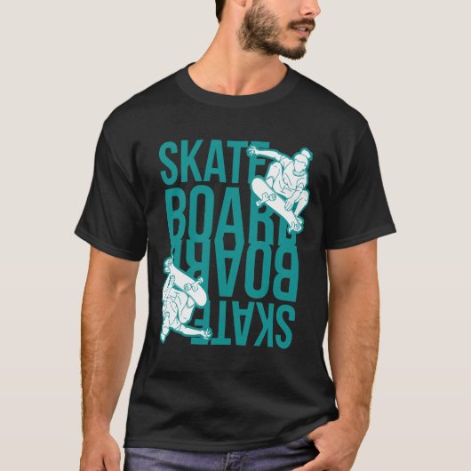 skateboard Camiseta Tシャツ (正面)