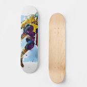 Skateboard Chico en patineta saltando スケートボード (正面)