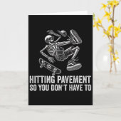 Skateboard Crash Accident Survivor Get Well Skateb カード (黄色い花)