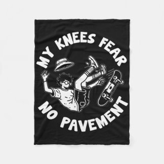 Skateboard Crash Accident Survivor Get Well Skateb フリースブランケット