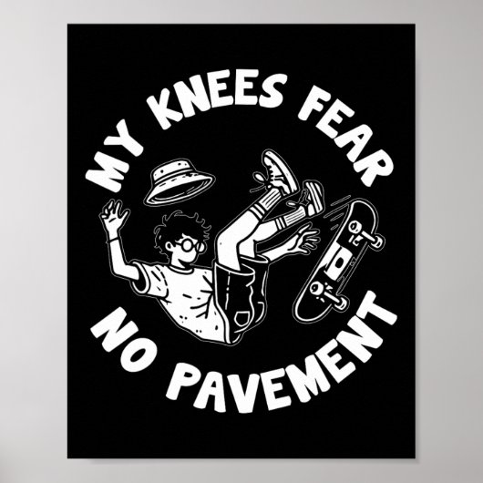 Skateboard Crash Accident Survivor Get Well Skateb ポスター (正面)