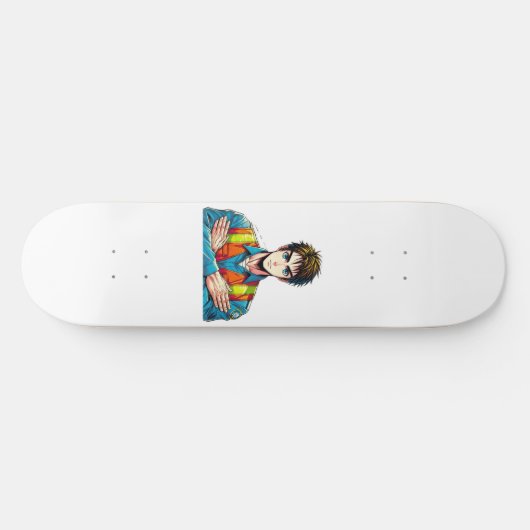 Skateboard Deck mit Manga-Sicherheitsfachmann スケートボード (横)