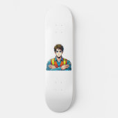Skateboard Deck mit Manga-Sicherheitsfachmann スケートボード (正面)