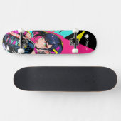 Skateboard Deck - "Respect Women: Oriental Girl" スケートボード (横)