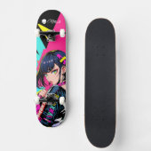 Skateboard Deck - "Respect Women: Oriental Girl" スケートボード (正面)
