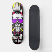Skateboard Deck 'VIN' - Punk Grunge - SKATE OR DIE スケートボード (正面)