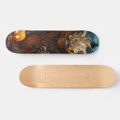 Skateboard Demoníaca criatura gato con calabaza スケートボード (横)