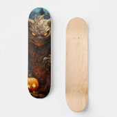 Skateboard Demoníaca criatura gato con calabaza スケートボード (正面)