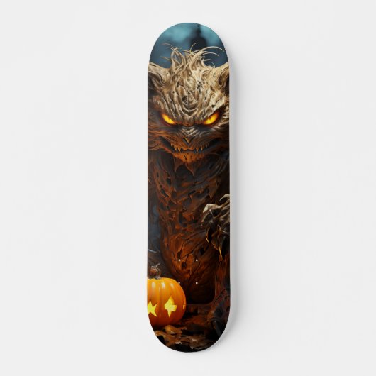 Skateboard Demoníaca criatura gato con calabaza スケートボード (正面)