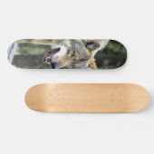 Skateboard Depredador lobo gris observando スケートボード (横)