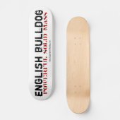 Skateboard English Bulldog スケートボード (正面)