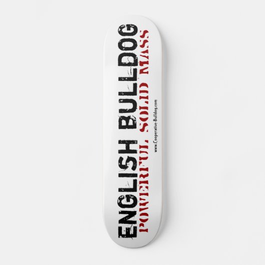 Skateboard English Bulldog スケートボード (正面)