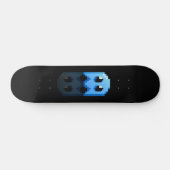 Skateboard fan art Pac-Man fantôme bleu noir スケートボード (横)