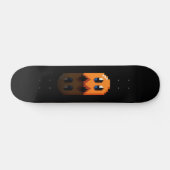 Skateboard fan art Pac-Man fantôme orange noir スケートボード (横)