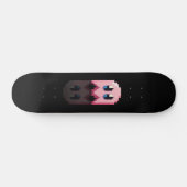 Skateboard fan art Pac-Man fantôme rose noir スケートボード (横)