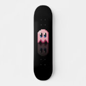 Skateboard fan art Pac-Man fantôme rose noir スケートボード (正面)