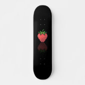 Skateboard fan art Pac-Man pixel fraise noir スケートボード (正面)