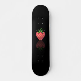 Skateboard fan art Pac-Man pixel fraise noir スケートボード