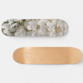 Skateboard, fleurs blanche スケートボード (横)