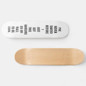 SKATEBOARD FUNNY SKATER HIPSTER WALL ART COOL スケートボード (横)