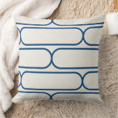 Skateboard Hourglass – Modern Blue & Cream クッション (ブランケット)