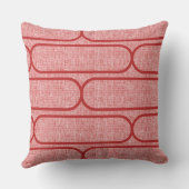 Skateboard Hourglass – Tonal Crimson Reds クッション (裏面)