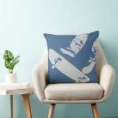 Skateboard Jump – Urban Action Denim Look  Blue  クッション (椅子)