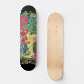 Skateboard Mandalas sobre rostro de mujer joven スケートボード (正面)