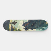 Skateboard Monstruo lagarto y guerrero japonés スケートボード (横)