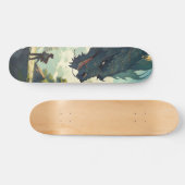 Skateboard Monstruo lagarto y guerrero japonés スケートボード (横)