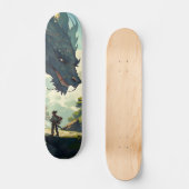 Skateboard Monstruo lagarto y guerrero japonés スケートボード (正面)