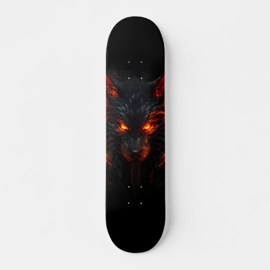 Skateboard Monstruo zorro con ojos rojos スケートボード (正面)
