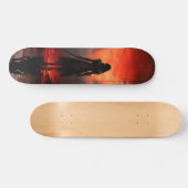 Skateboard Mujer Guerrera Al Atardecer スケートボード (横)